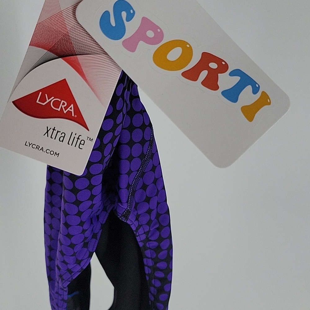 Women's Black and Purple Competition Swimwear NWT - Picture 7 of 16